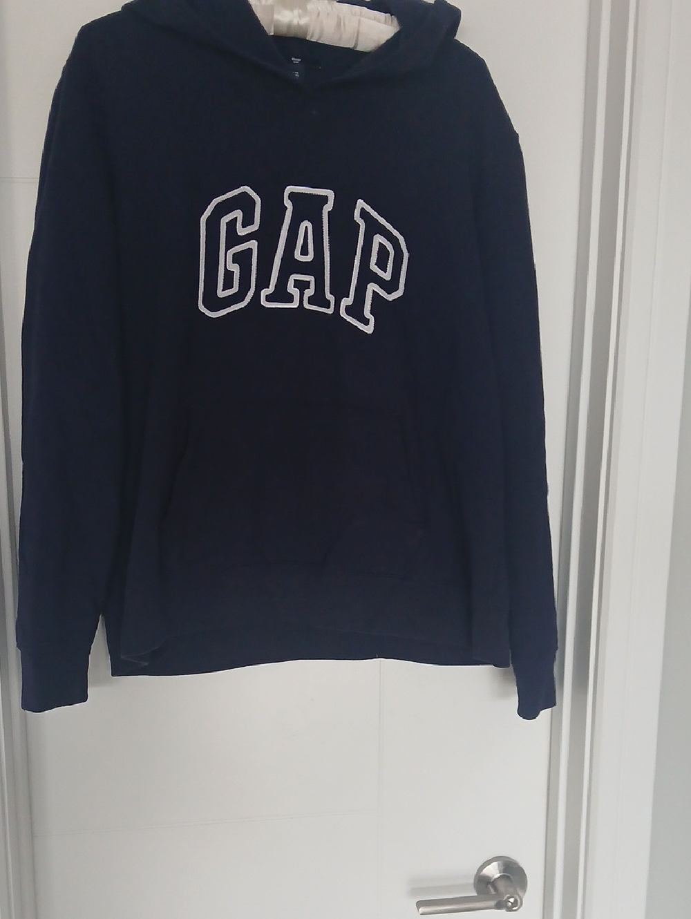 GAP  Navy Crewneck Hoodie with White Logo
